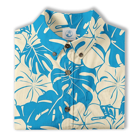 Retro Aloha Flowers Hawaii Shirt, Floral Hawaiian Button Down Shirt - The Palmix