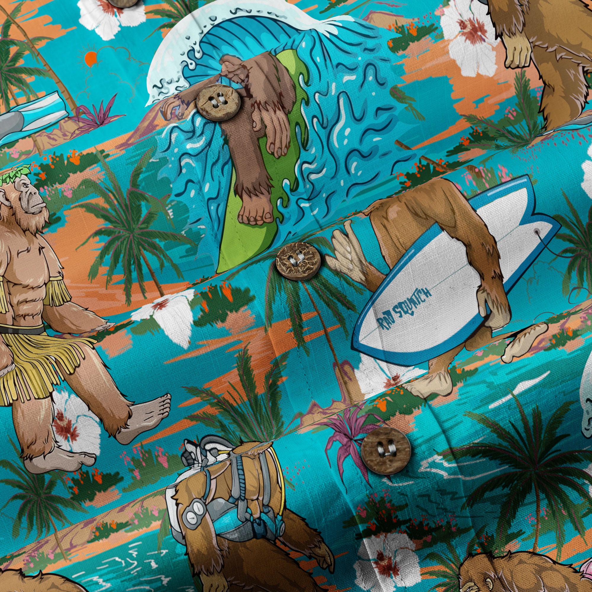 Bigfoot Beer Hawaiian Shirt, Tropical Beer Hawaiian Shirt Casual Button Down Short Sleeve Shirt - The Palmix
