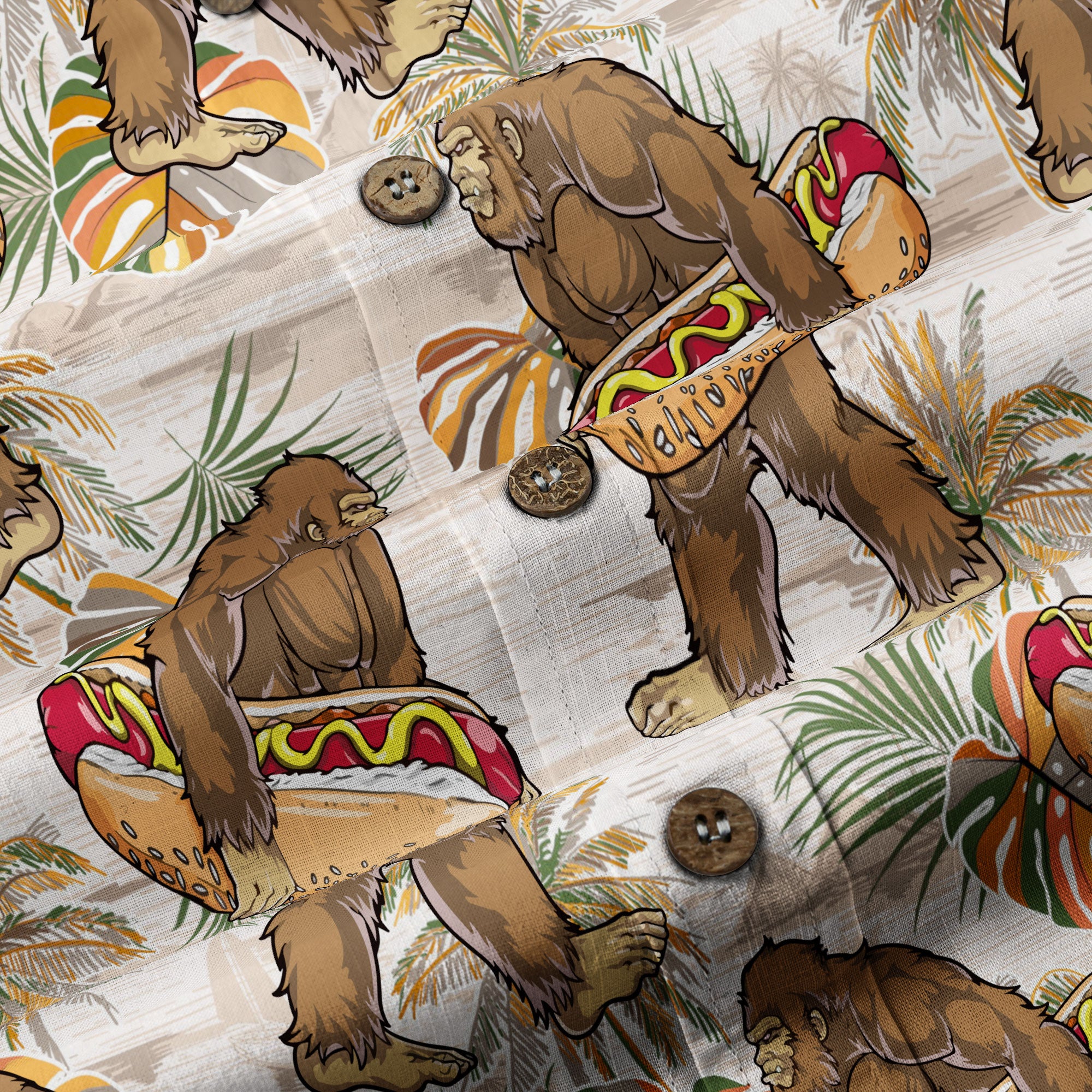 Bigfoot Beer Hawaiian Shirt, Tropical Beer Hawaiian Shirt Casual Button Down Short Sleeve Shirt - The Palmix