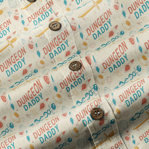 DnD Hawaii Shirt, Dice Print Hawaii Shirt, Dungeon Master Gift, Roleplaying Game Aloha Hawaii Shirt