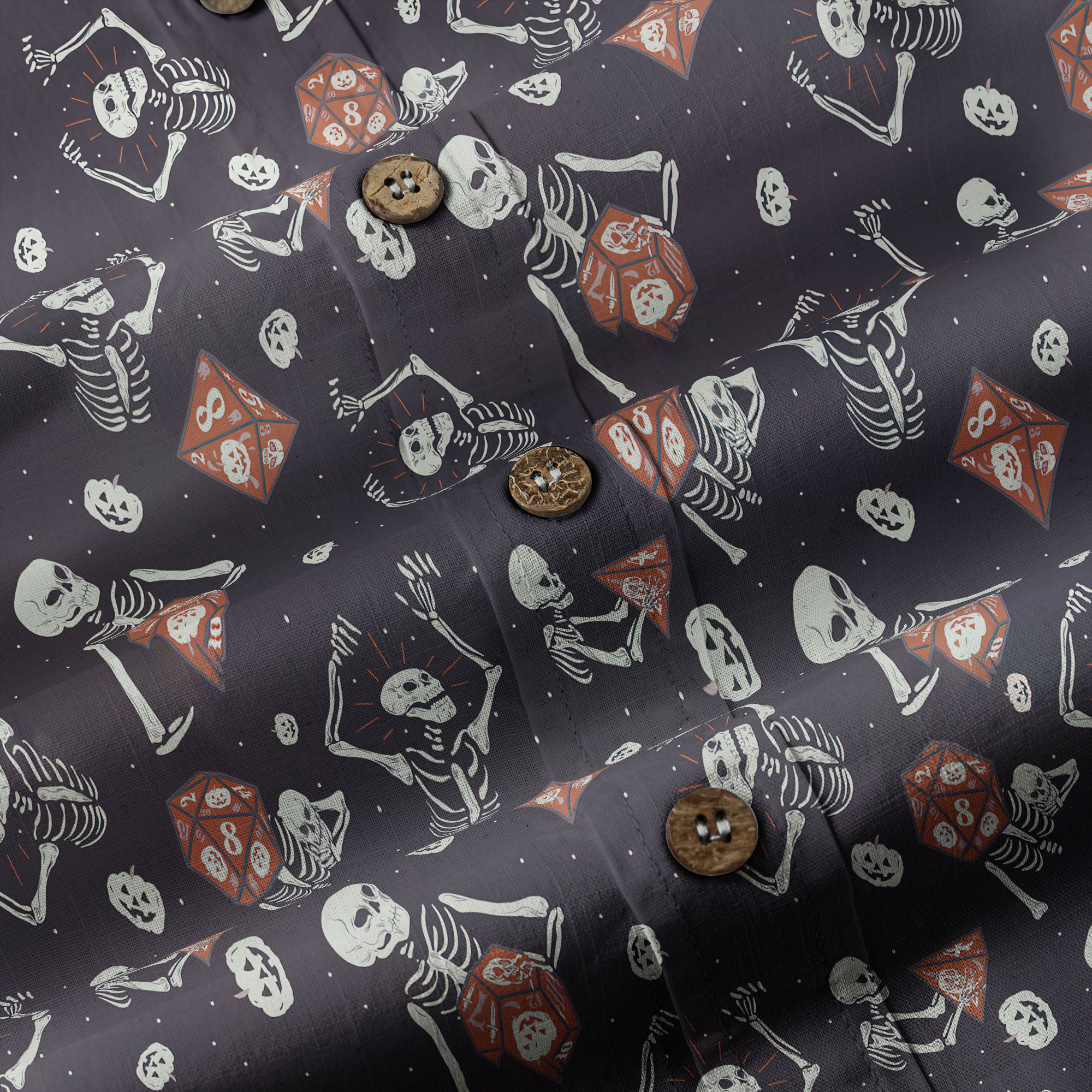 DnD Hawaiian Shirt, Dice Hawaiian Shirt, Dungeon Master Gift, Roleplaying Game Shirt - The Palmix