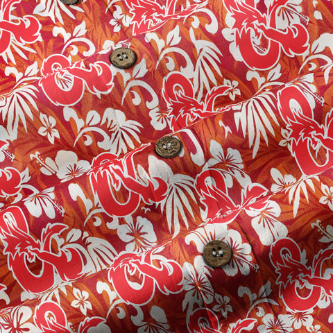DND Celestrial Dice Pattern Aloha Hawaii Shirt, D20 Stars Constellation, Sun and Crescent Button Down Shirt - The Palmix