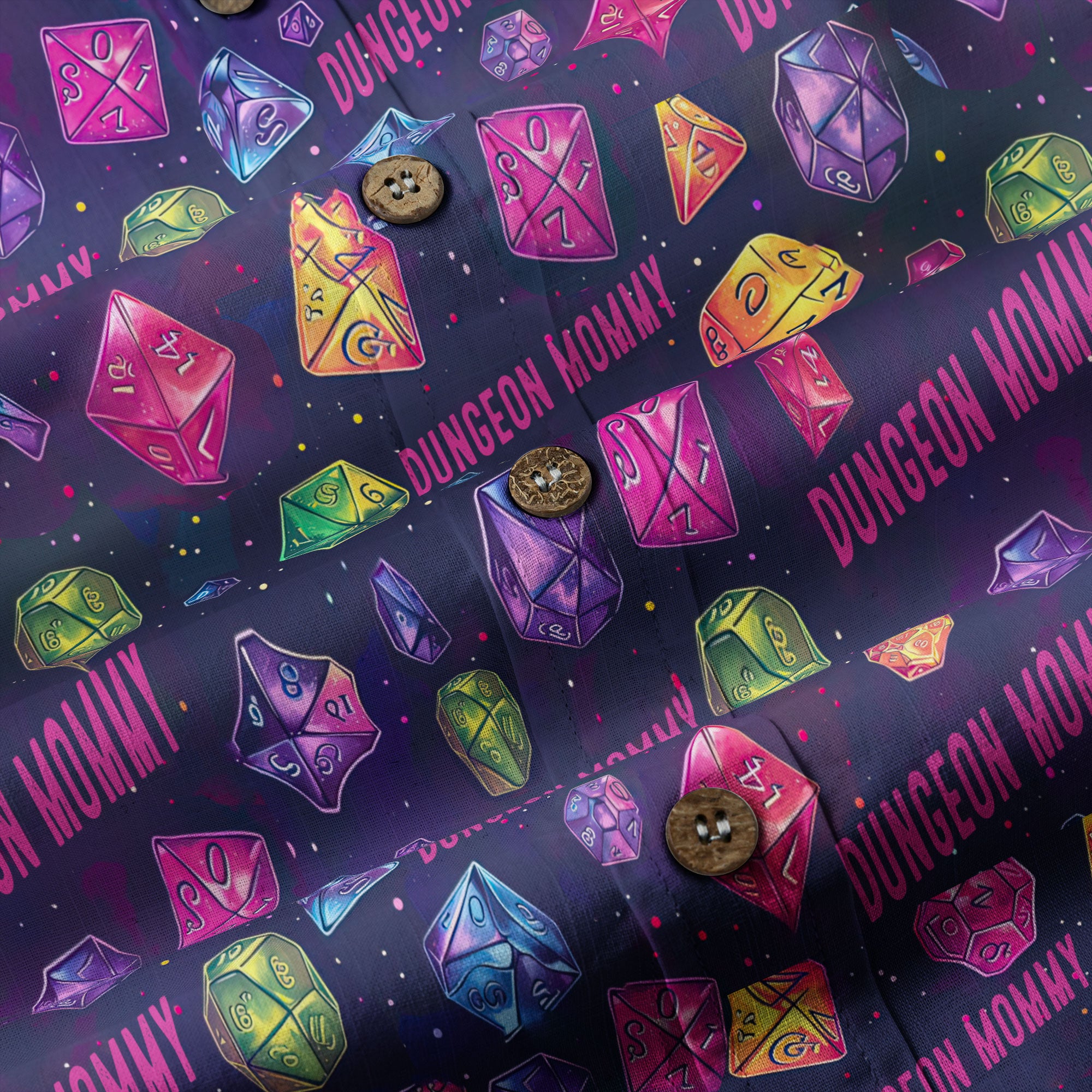 Dungeons Daddy Aloha Hawaii Shirt, DND Game Pattern Shirt Gift for Dad - The Palmix