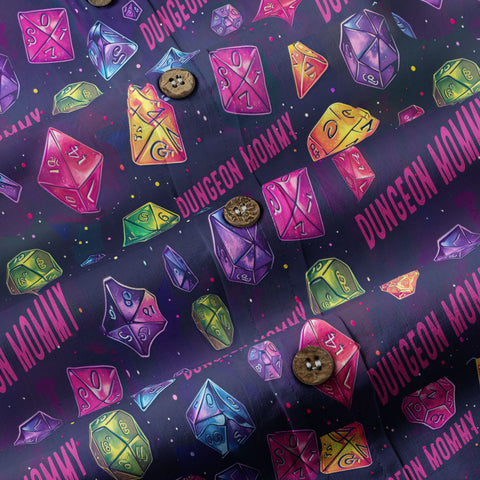 Dungeons Daddy Aloha Hawaii Shirt, DND Game Pattern Shirt Gift for Dad - The Palmix
