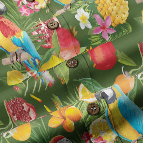Parrot Hawaiian Shirt for Men Women, Tropical Summer Hawaiian Beach Shirt - The Palmix