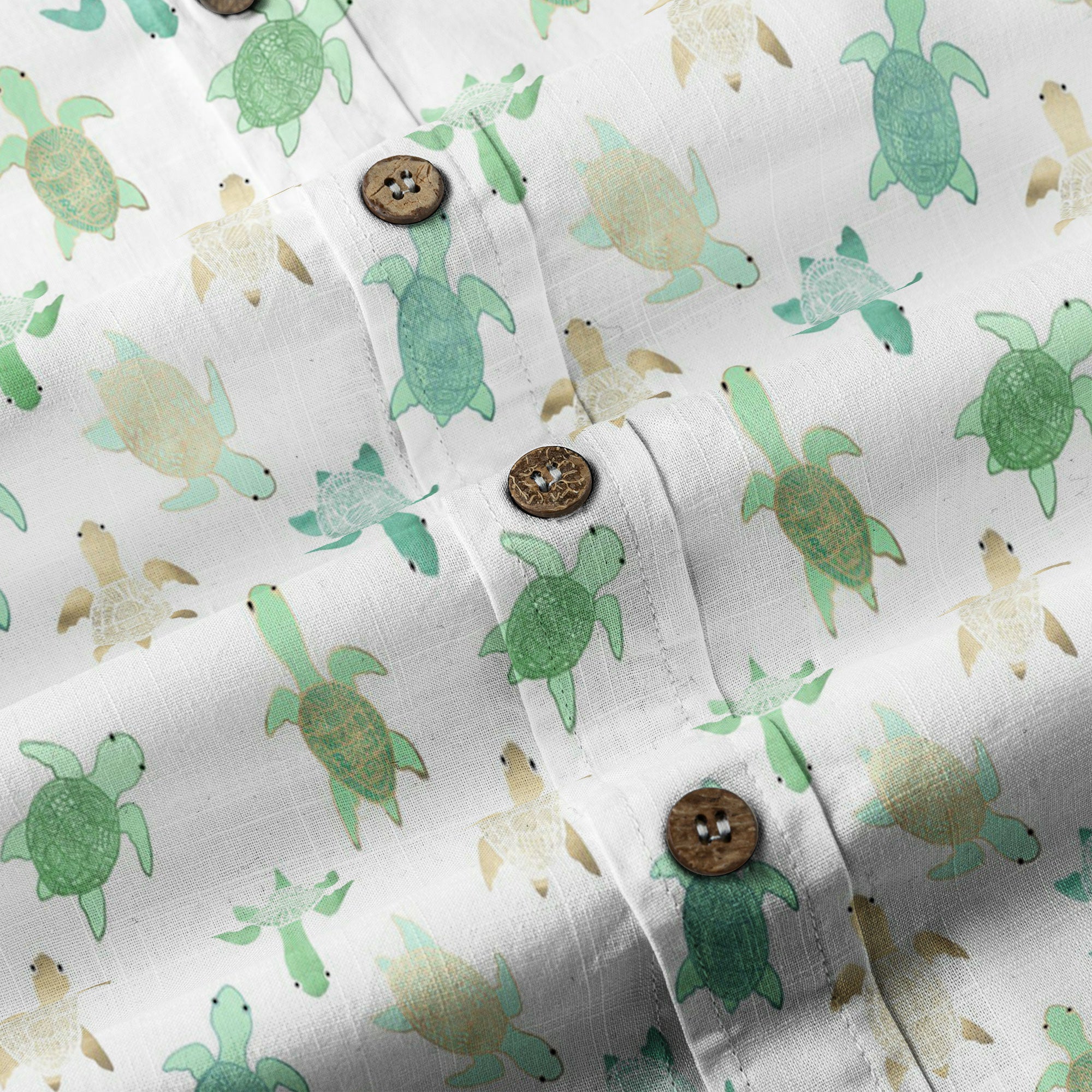 Turtle Aloha Shirt, Turtle Ocean Hawaiian Shirt - The Palmix