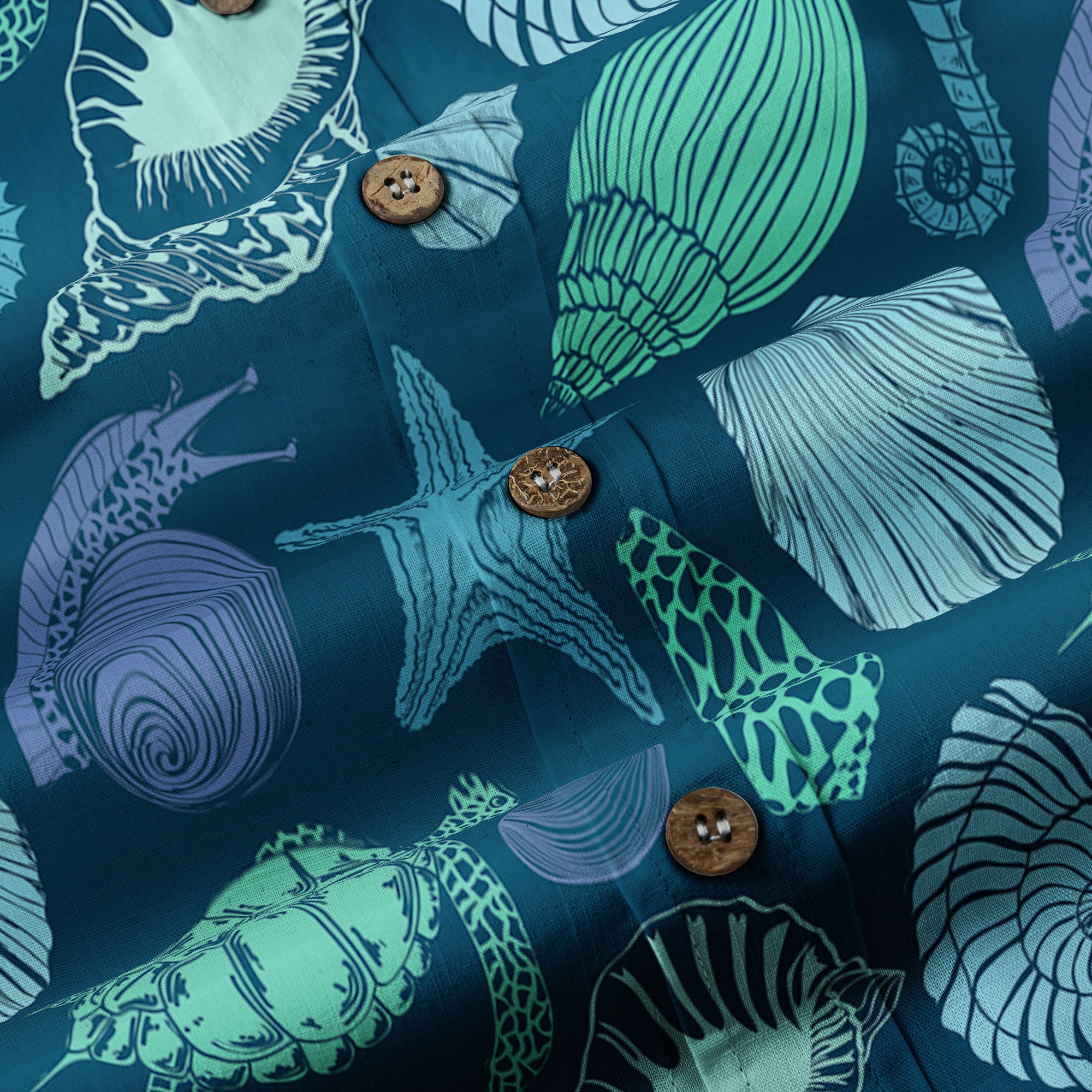 Turtle Pattern Shirt, Turtle Ocean Animals Hawaiian Shirt - The Palmix