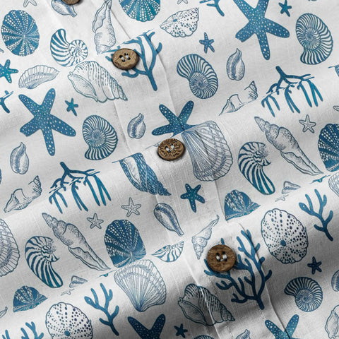 Sea Hawaiian Shirts for Men Women, Sea Animal Aloha Summer Beach Shirt Short Sleeve Button Down - The Palmix