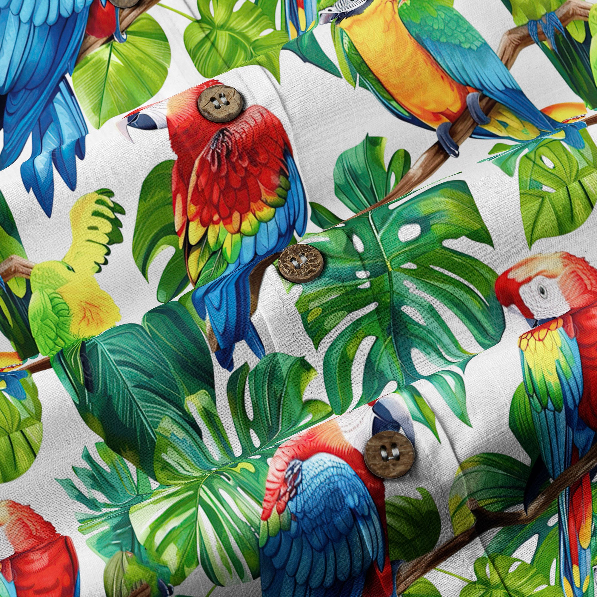 Hawaiian Parrots Shirt, Parrot Hawaiian Shirt for Man - The Palmix