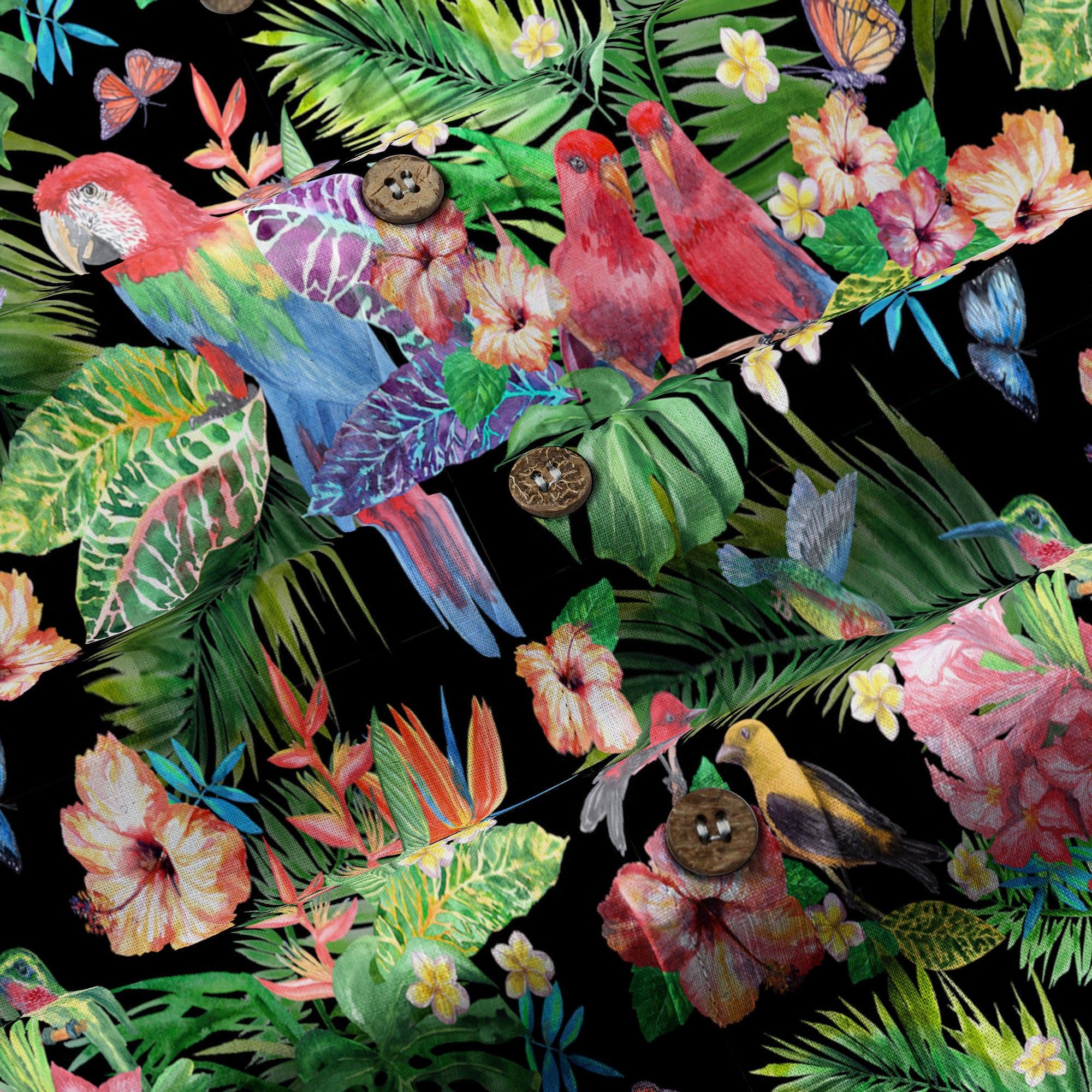 Parrot Hawaii Shirt for Men Women - Tropical Hawaiian Shirt - The Palmix