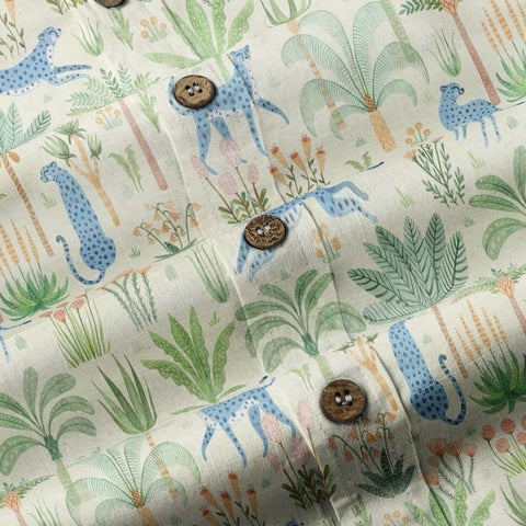 Tropical Fruits Aloha Hawaiian Button Up Shirt, Summer Beach Aloha Hawaii Shirt - The Palmix