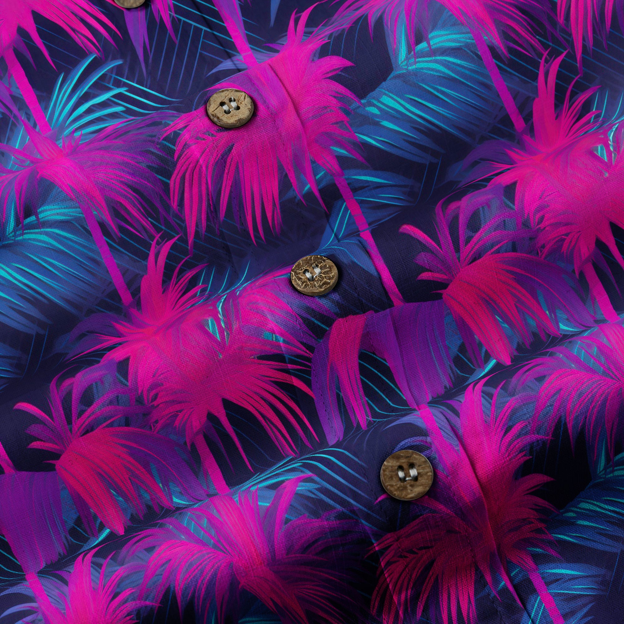 Electric Jungle Paradise Hawaiian Shirt, Tropical Beach Aloha Shirt, Hawaiian Summer Vibes Hawaiian Shirt - The Palmix