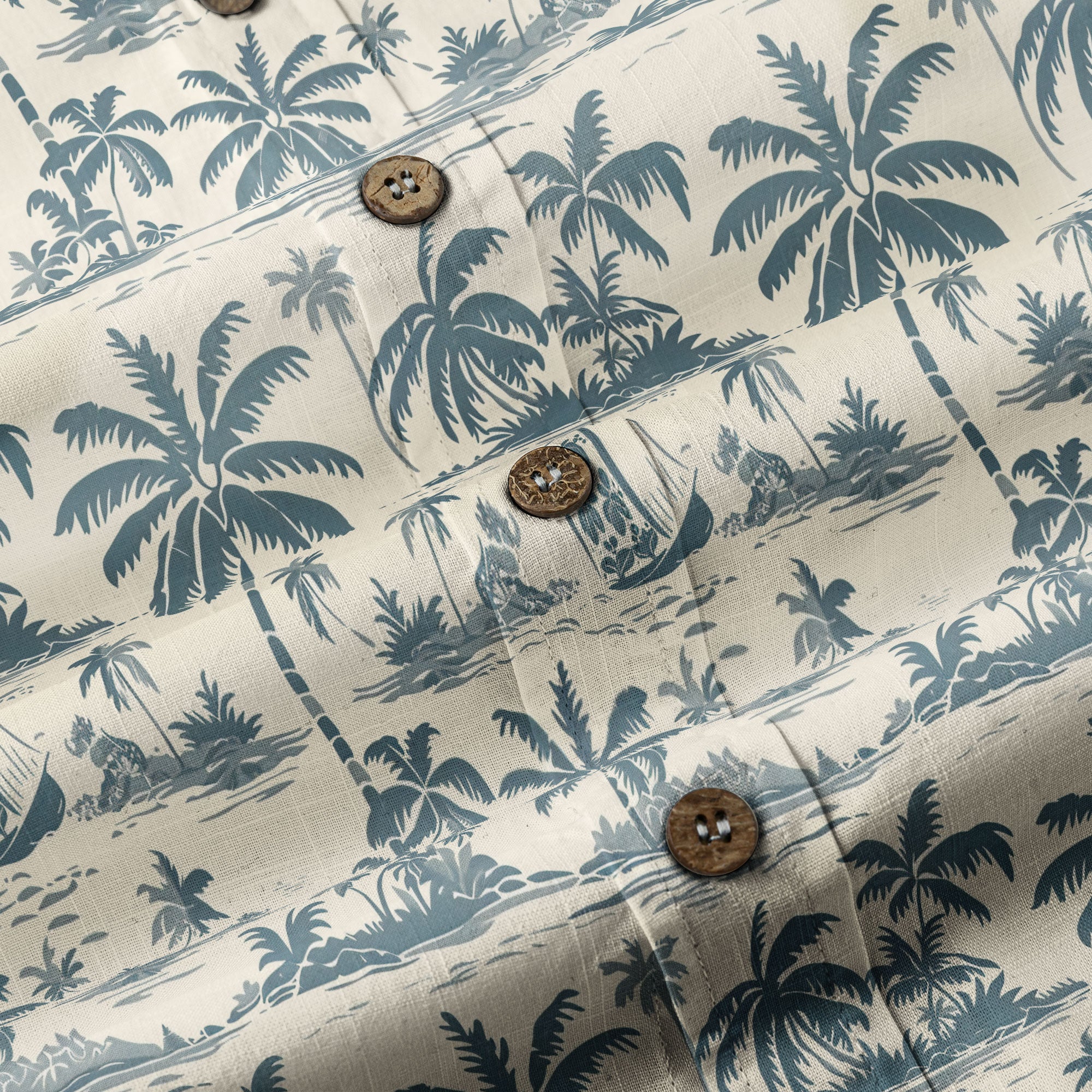 Tropical Garden Blossom Hawaii Shirt, Exotic Hawaiian Button Down Shirt - The Palmix