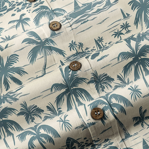 Retro Aloha Flowers Hawaii Shirt, Floral Hawaiian Button Down Shirt - The Palmix