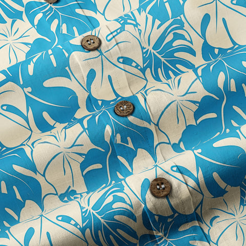 Retro Aloha Flowers Hawaii Shirt, Floral Hawaiian Button Down Shirt - The Palmix