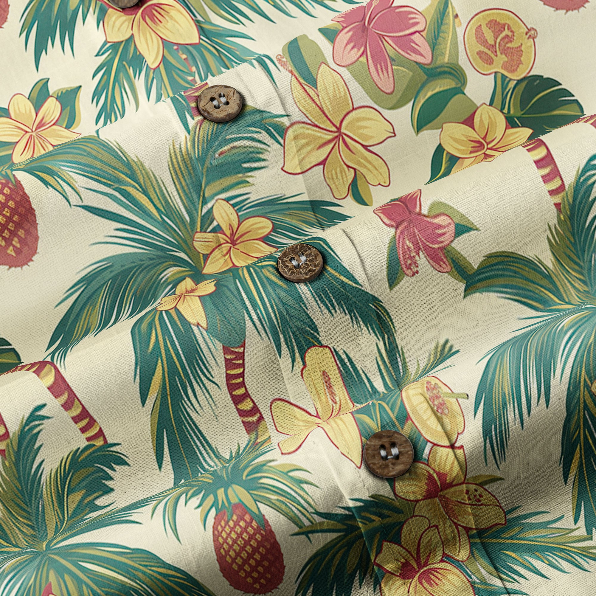 Retro Aloha Flowers Hawaii Shirt, Floral Pattern Hawaiian Shirt - The Palmix