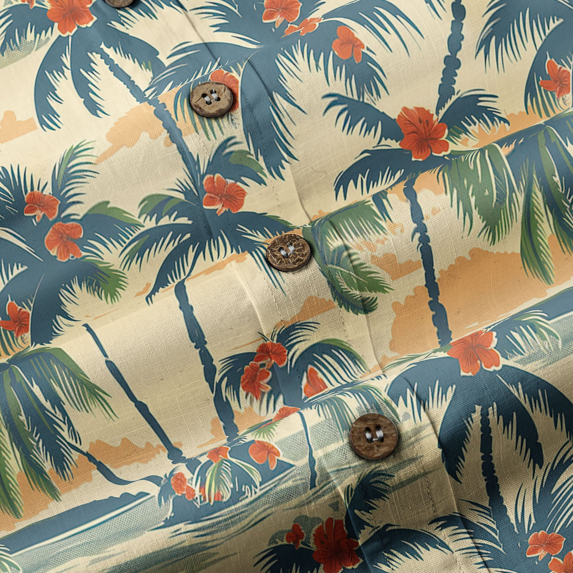 Retro Aloha Flowers Hawaii Shirt, Floral Pattern Hawaiian Shirt - The Palmix