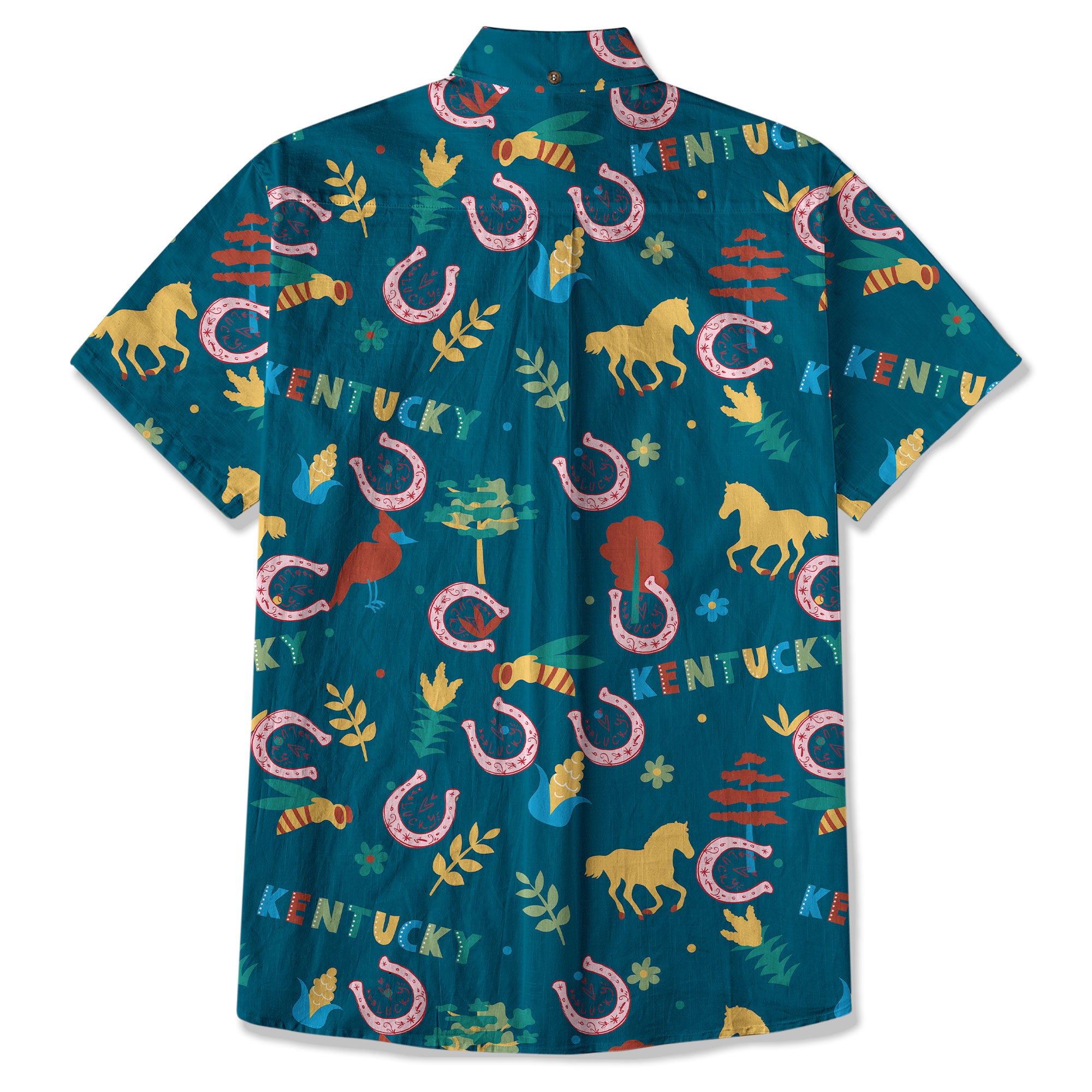 Derby Day Jockey Riding Jumping Horse Hawaiian Shirt Derby Hat Shirt - The Palmix