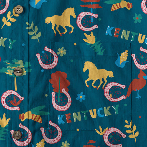 Derby Day Jockey Riding Jumping Horse Hawaiian Shirt Derby Hat Shirt - The Palmix