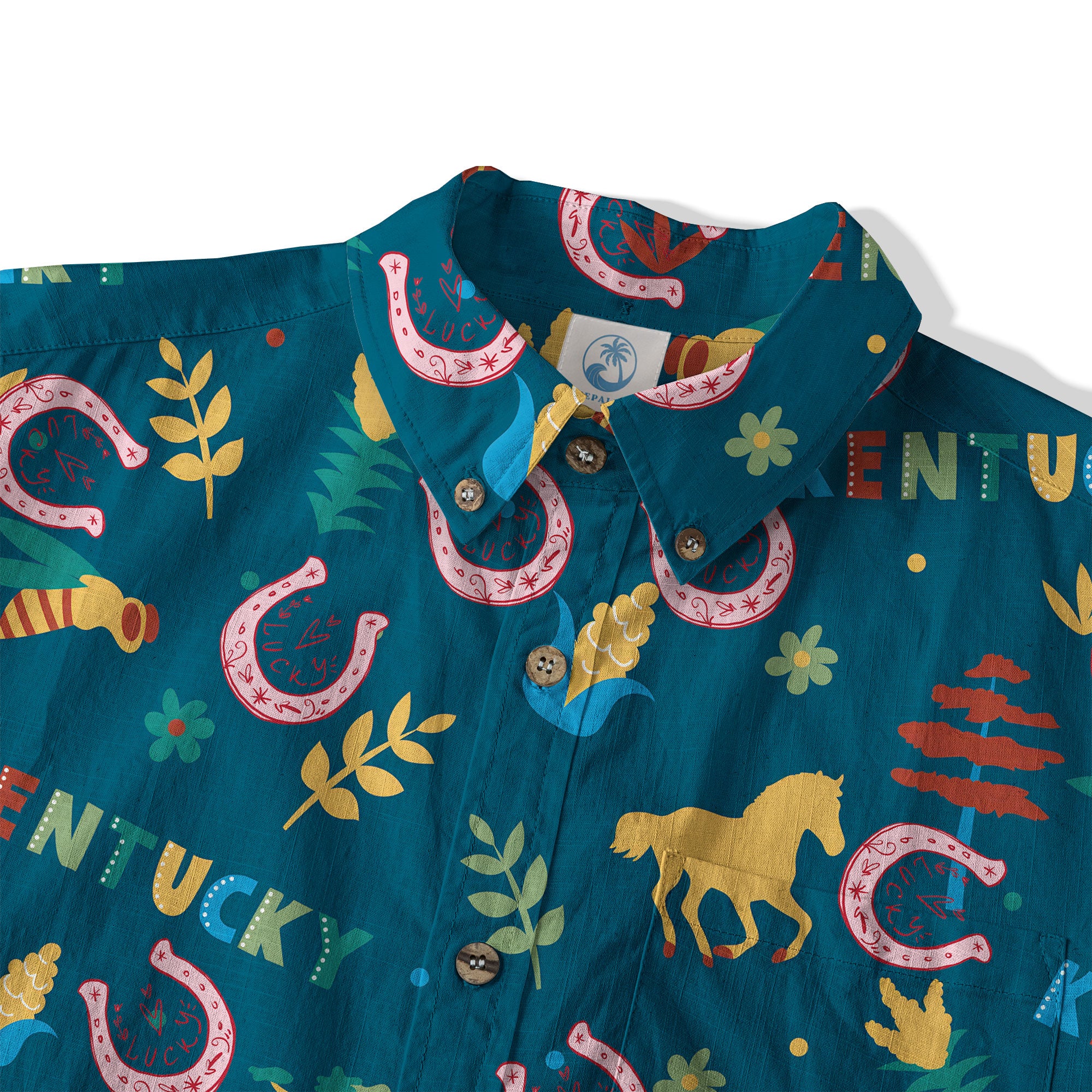 Derby Day Jockey Riding Jumping Horse Hawaiian Shirt Derby Hat Shirt - The Palmix