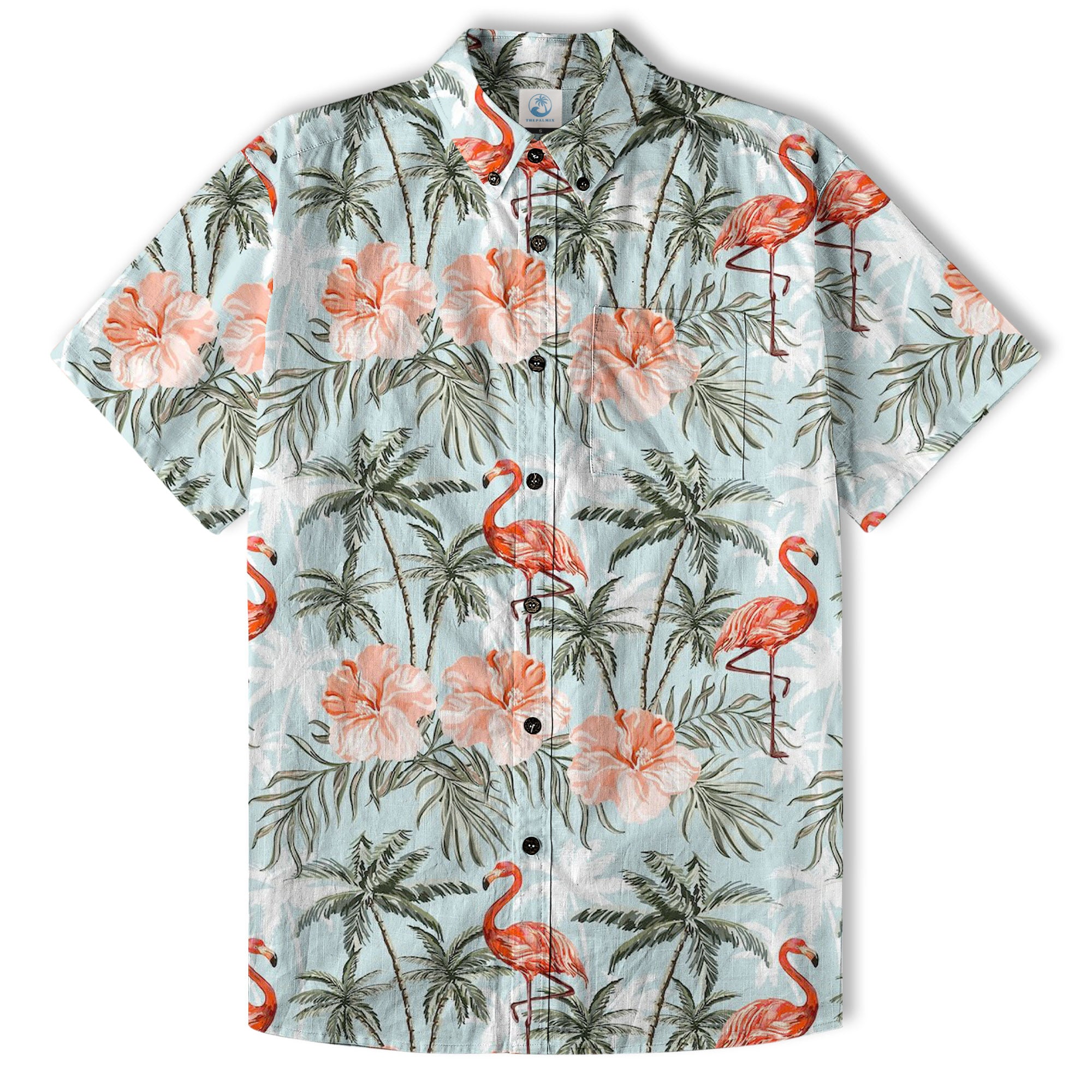 Flamingo Aloha Hawaii Shirt, Summer Beach Hawaii Shirt - The Palmix