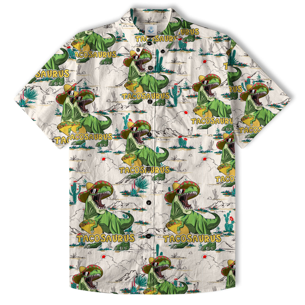 Tacosaurus Mexican T-Rex Holding Taco Hawaii Shirt - The Palmix