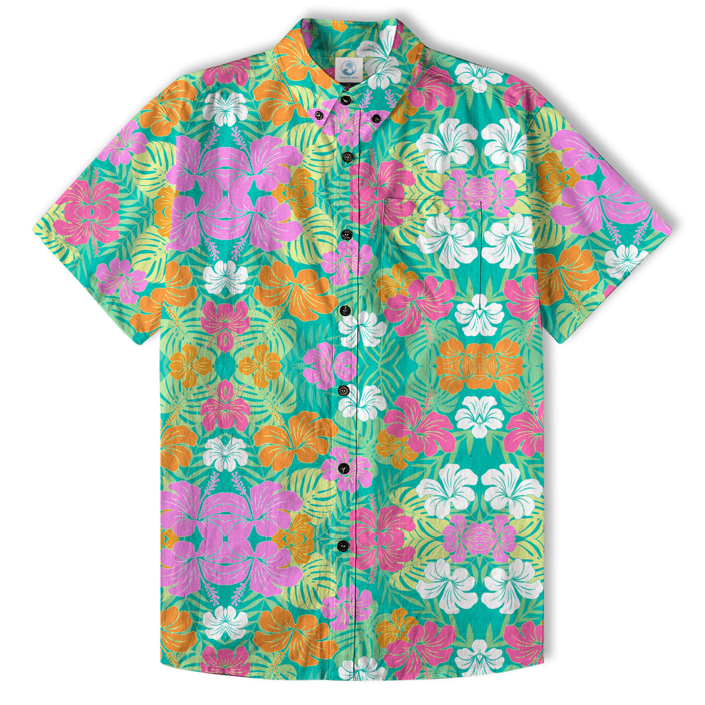 Aloha Flowers Hawaii Shirt, Hibiscus Hawaii Shirt - The Palmix