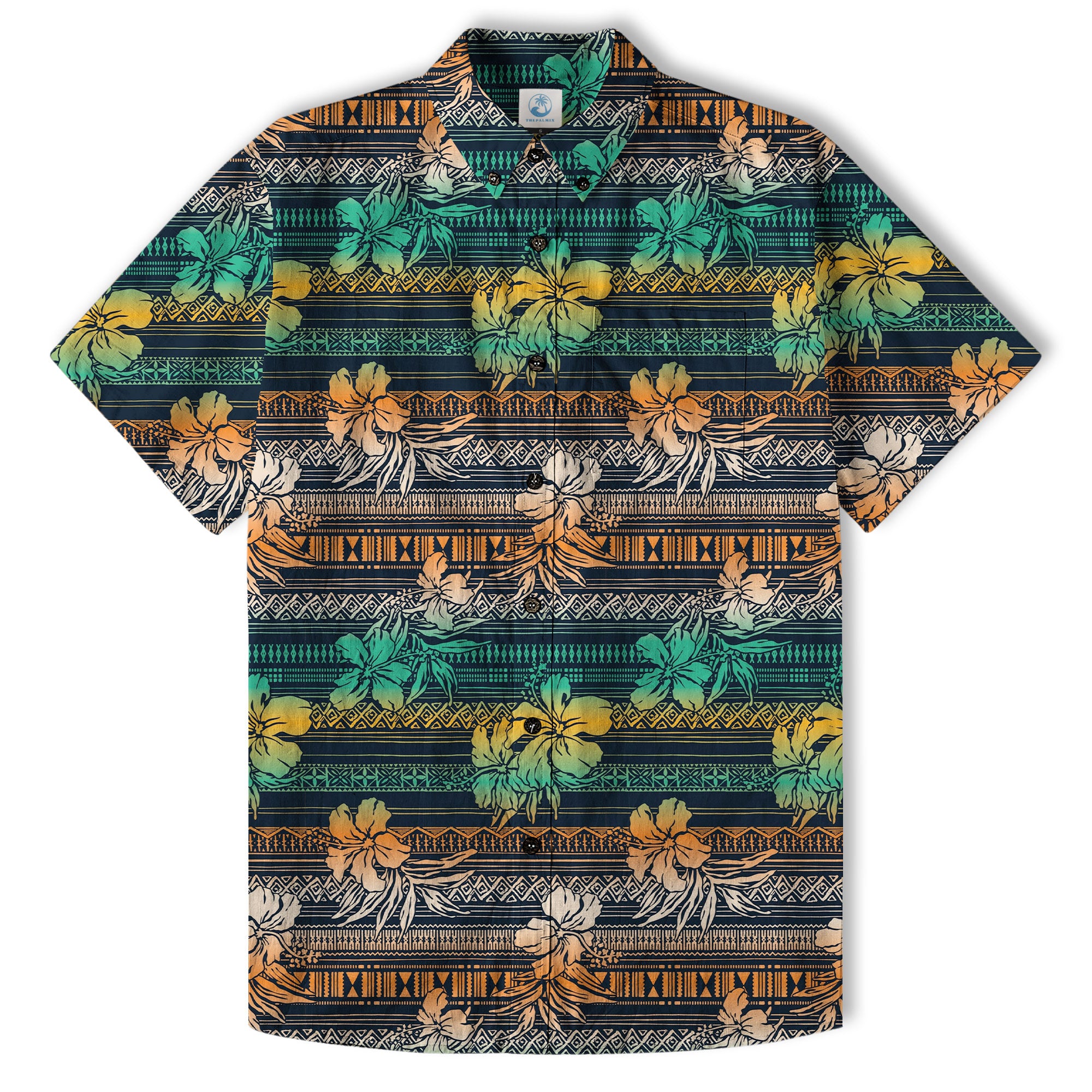 Vintage Hawaiian Style Pattern Hawaii Shirt, Hibiscus Hawaii Shirt - The Palmix