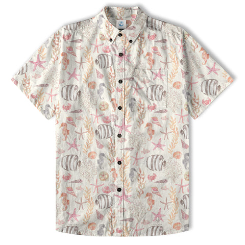Sea Ocean Animals Women's Hawaiian Shirt, Ocean Animals Hawaiian Shirt - The Palmix