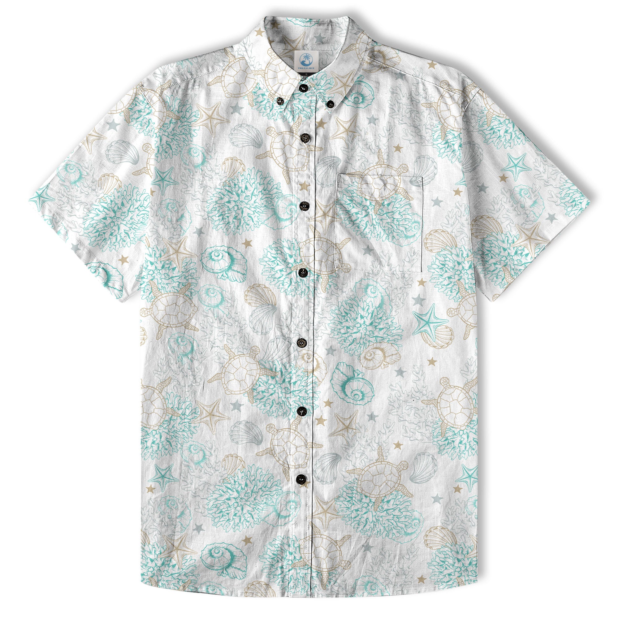Sea Ocean Animals Women's Hawaiian Shirt, Ocean Animals Hawaiian Shirt - The Palmix