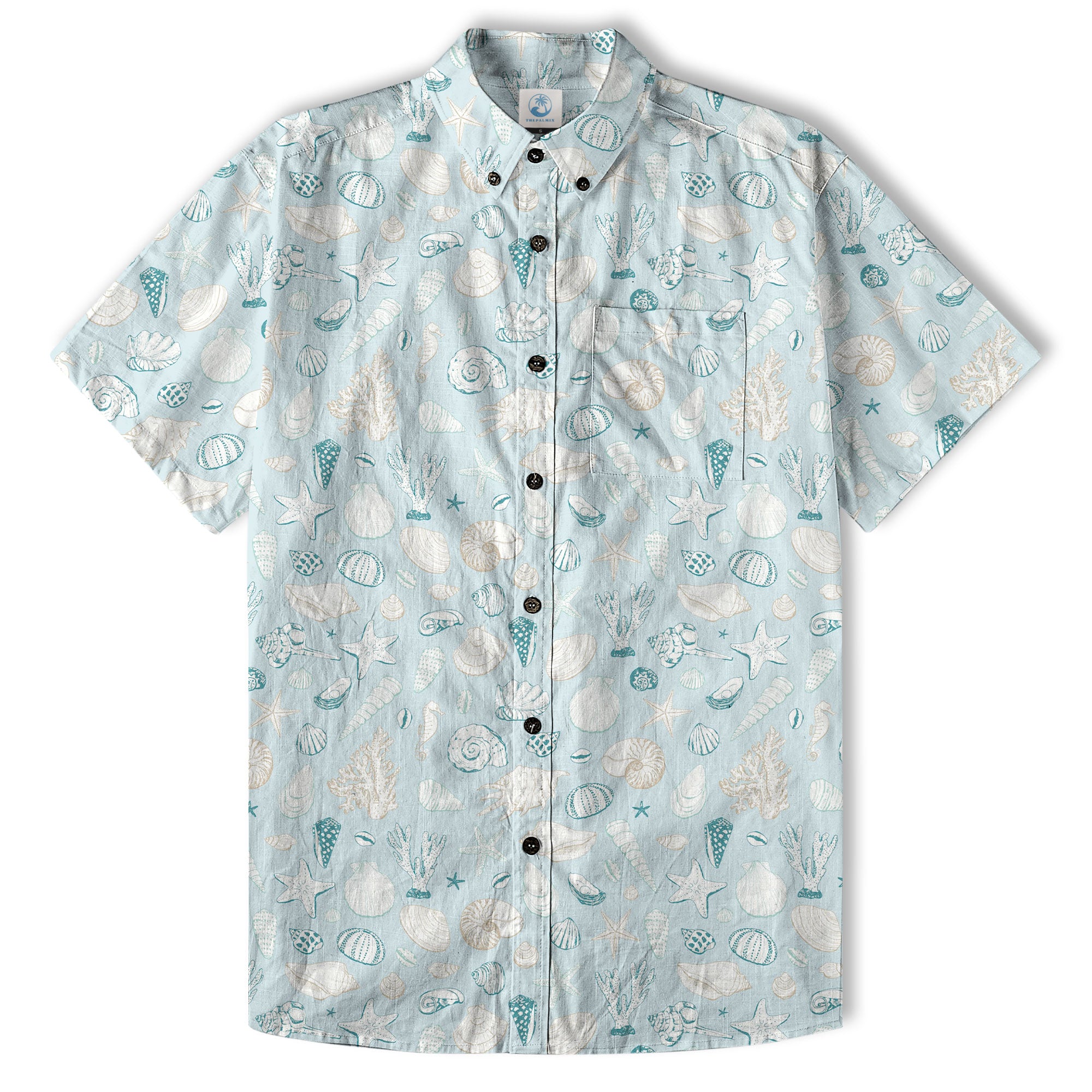 Ocean Animals Hawaiian Shirt for Men Women, Sea Life Aloha Hawaiian Shirt - The Palmix