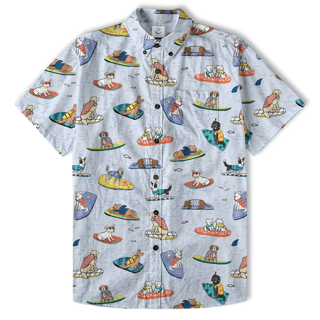 Animals Serfing Hawaiian Shirt Beach Aloha Summer Hawaiian Shirt - The Palmix