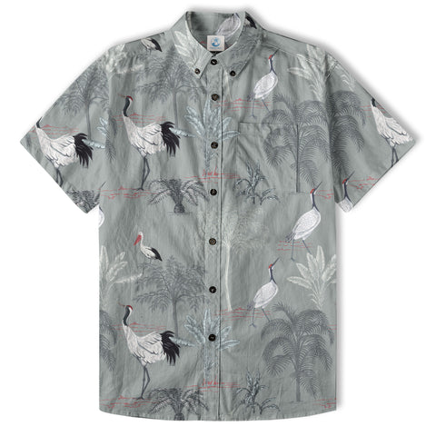 Tropical Birds in Exotic Flowers Wildlife and Plants Floral Colorful Shirt - The Palmix