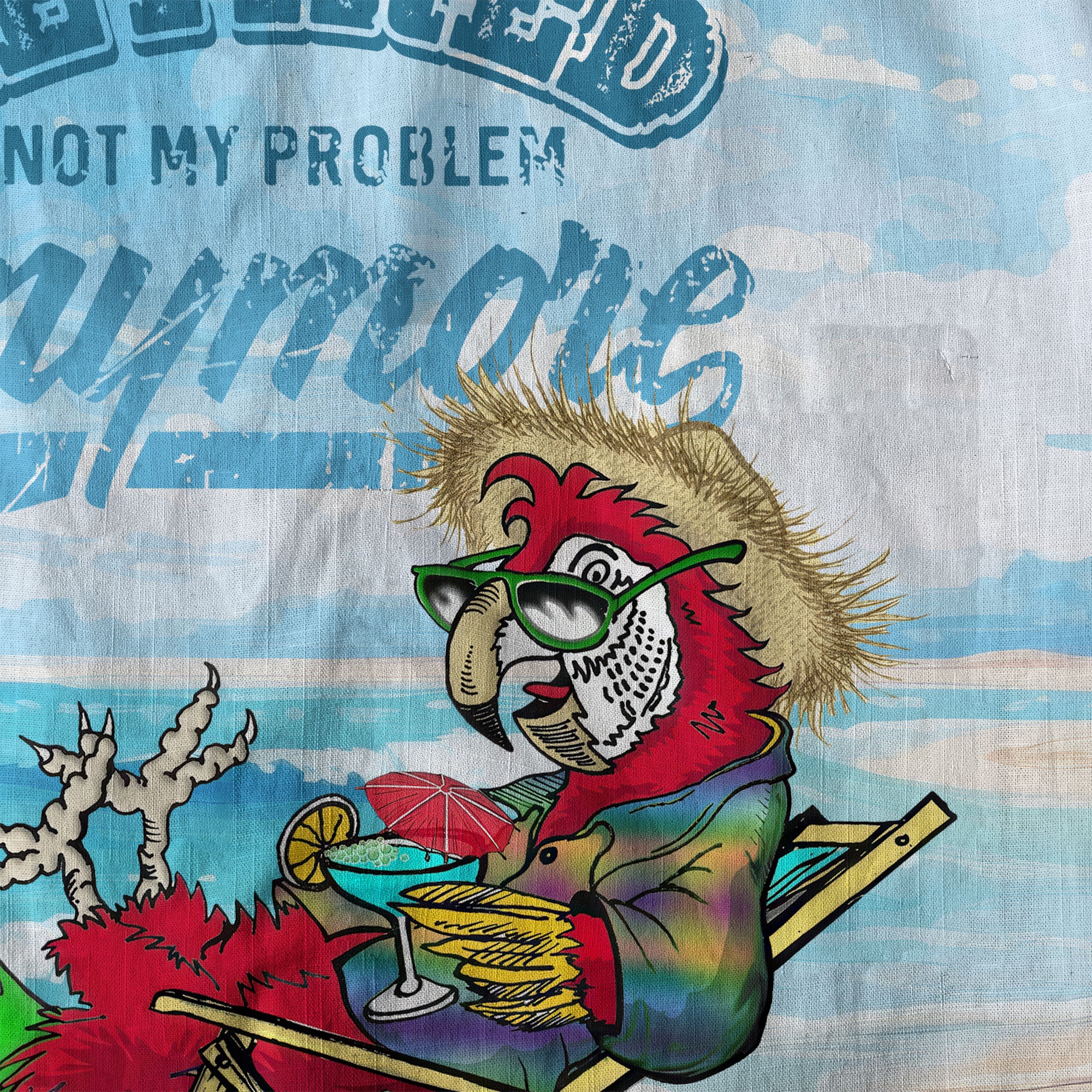 Retired Not My Problem Anymore Parrot Hawaiian Shirt - The Palmix