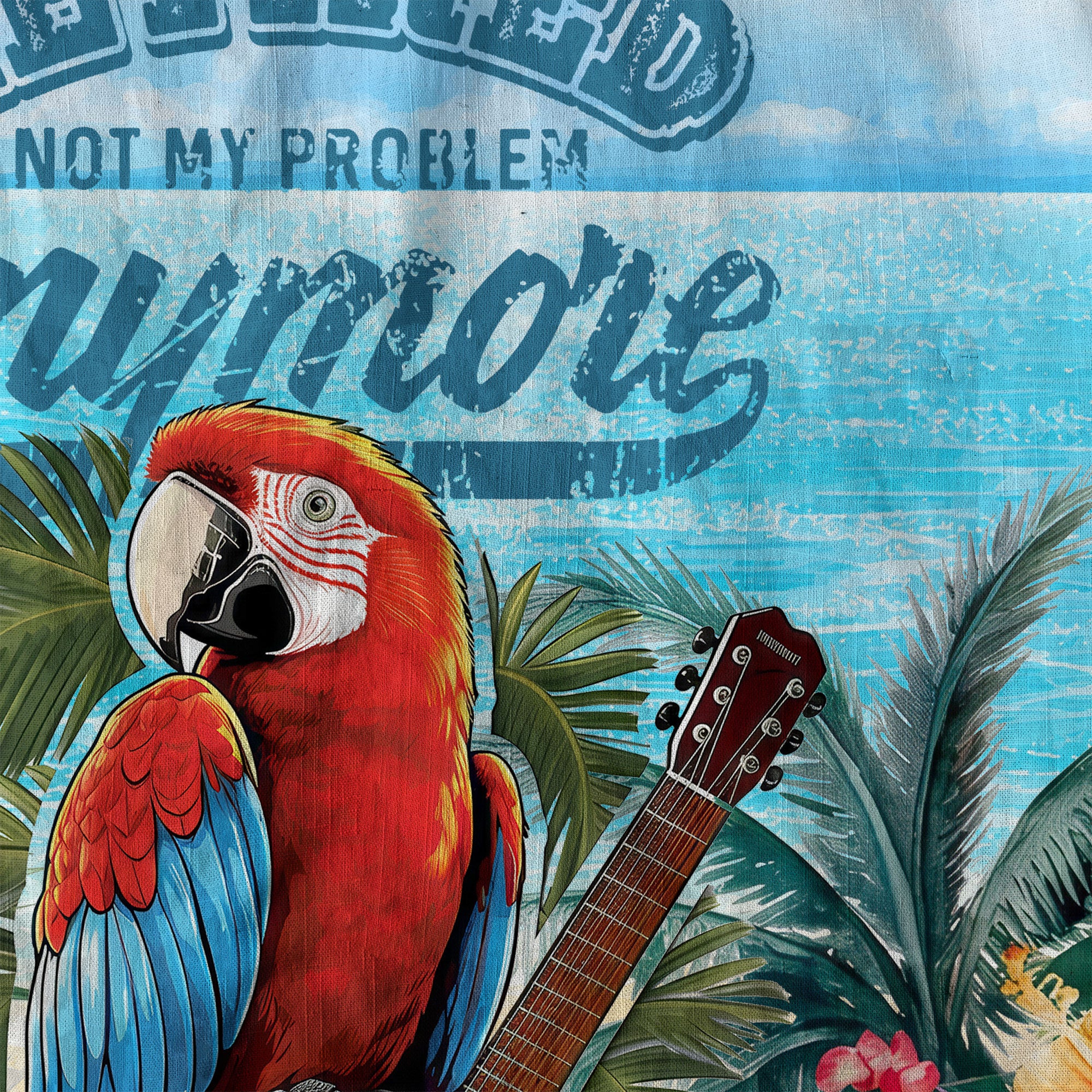 Parrots Retired Not My Problem Anymore Short Sleeve Hawaiian Shirt - The Palmix