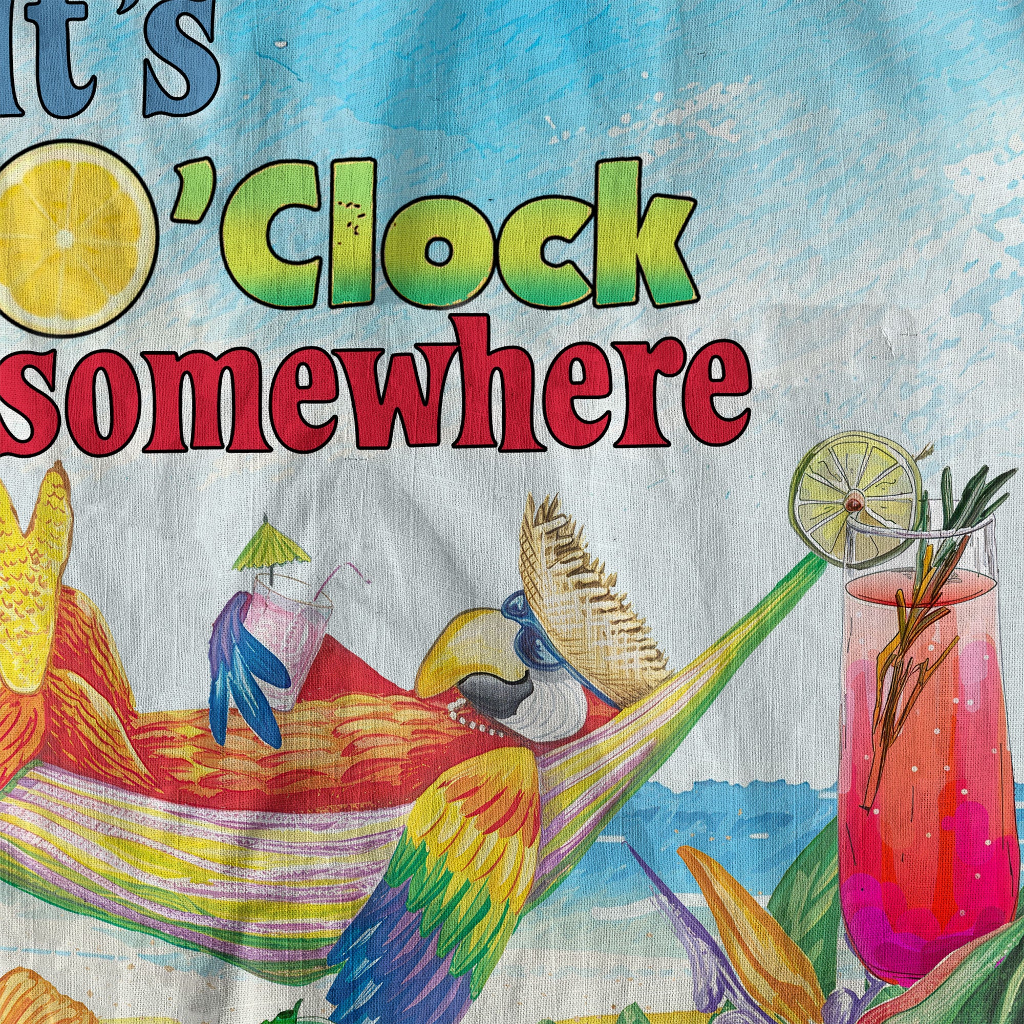 Parrot It’S 5 O’Clock Somewhere Hawaiian Shirt, Parrot on Hammock Hawaiian Shirt - The Palmix
