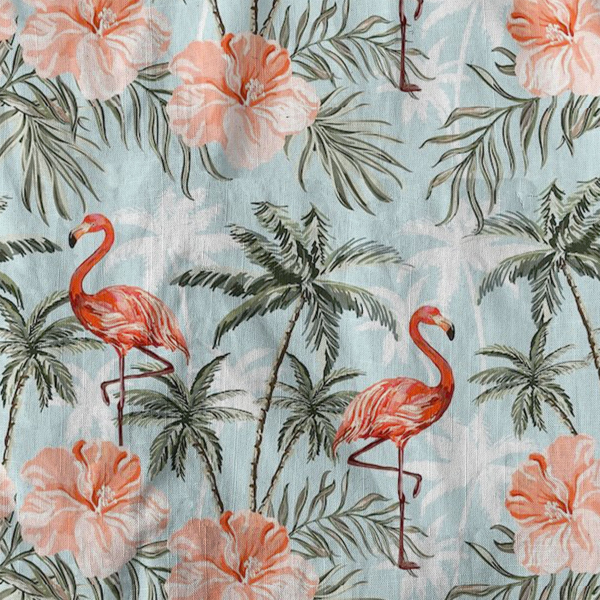 Flamingo Aloha Hawaii Shirt, Summer Beach Hawaii Shirt - The Palmix