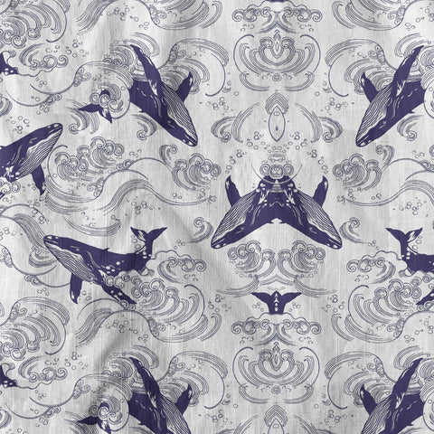 Whale Hawaiian Pattern, Ocean Animals Hawaii Shirt - The Palmix