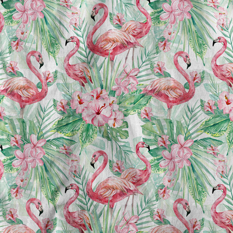 Floral Flamingo Hawaii Pattern Shirt, Hibiscus Hawaiian Shirt - The Palmix