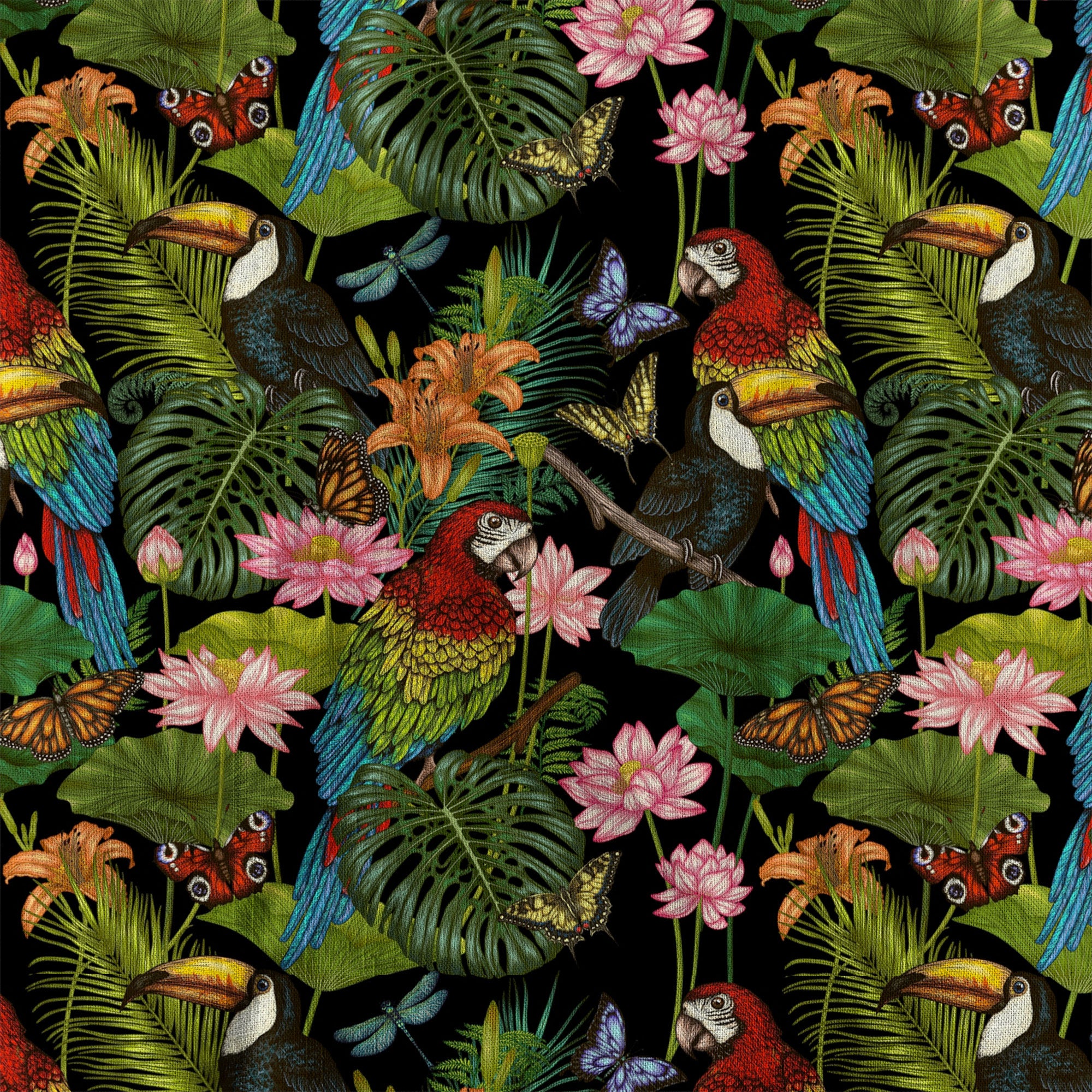 Parrot Hawaiian Button Up Shirt, Aloha Summer Beach Hawaiian Button Down Shirt - The Palmix