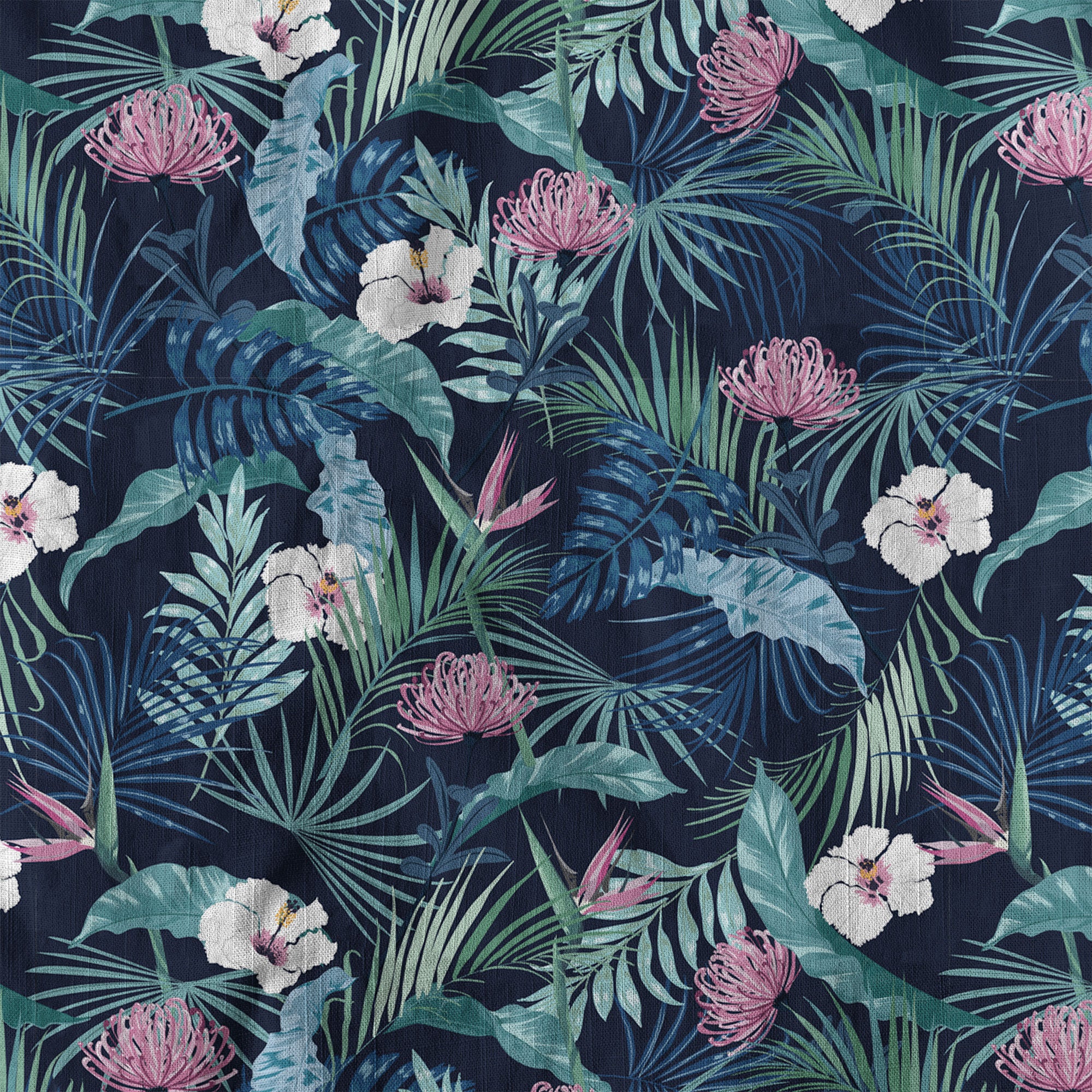 Vintage Dark Aloha Pattern Hawaii Shirt - The Palmix