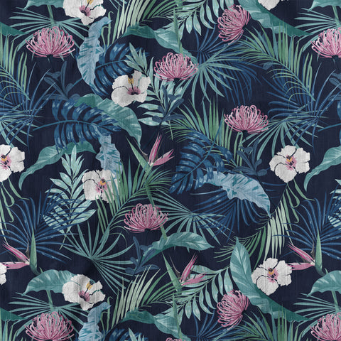 Vintage Dark Aloha Pattern Hawaii Shirt - The Palmix