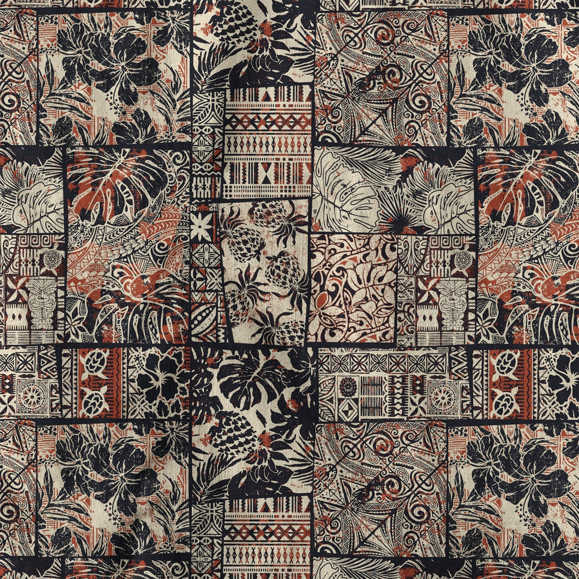 Retro Polynesian Flowers Hawaii Shirt, Aloha Pattern Hawaii Shirt - The Palmix