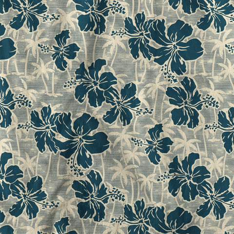 Hibiscus Flowers With Palm Tree Hawaii Shirt - The Palmix