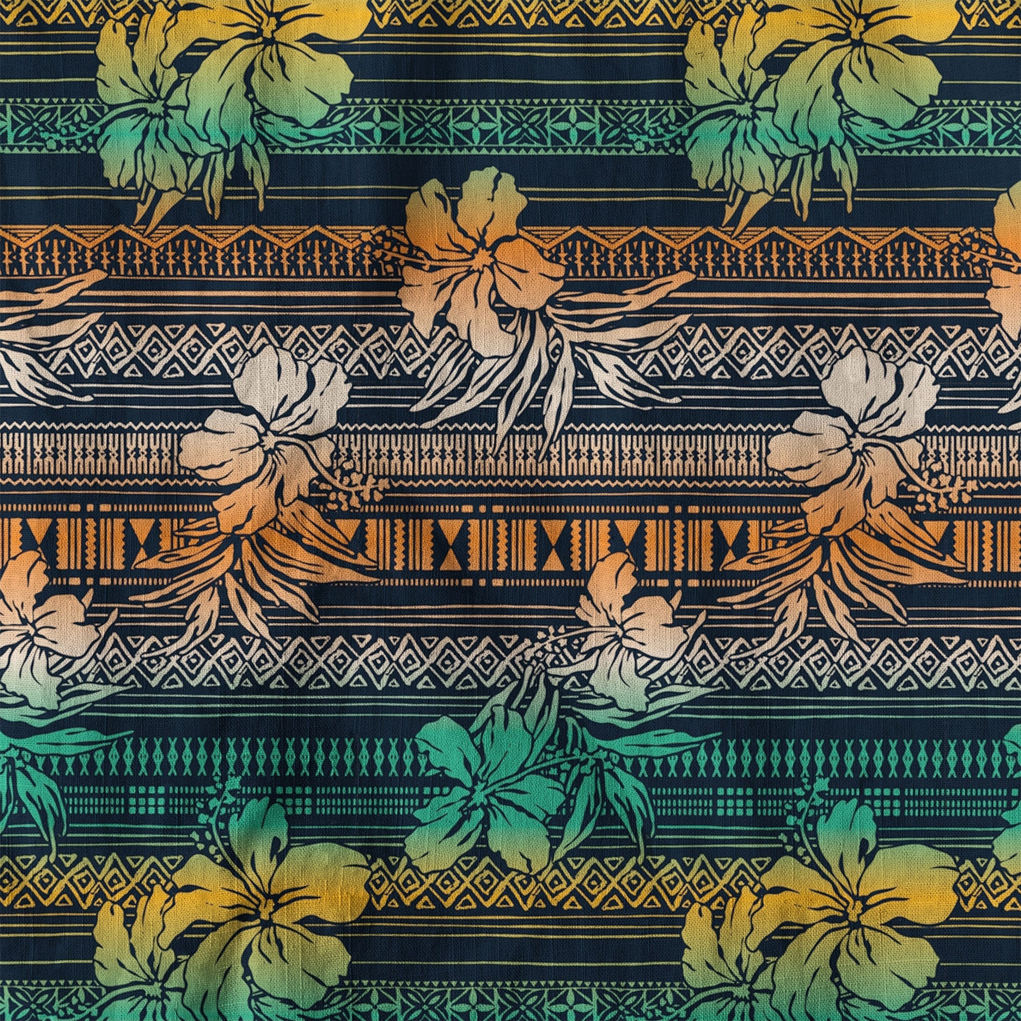 Vintage Hawaiian Style Pattern Hawaii Shirt, Hibiscus Hawaii Shirt - The Palmix