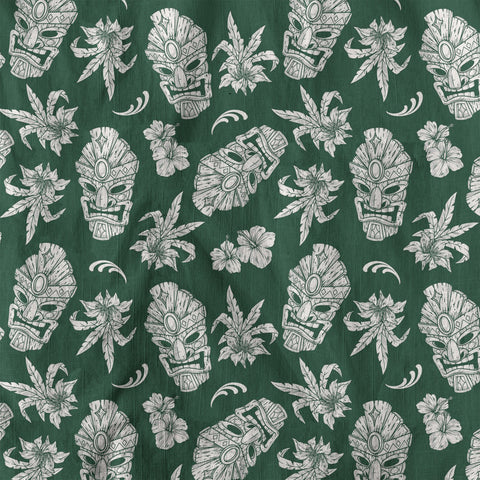 Tiki Mask Pattern Hawaii Shirt for Men - The Palmix