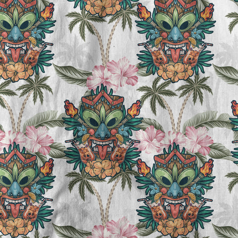 Tiki Mask Pattern Hawaii Shirt for Men, Aloha Pattern Shirt - The Palmix