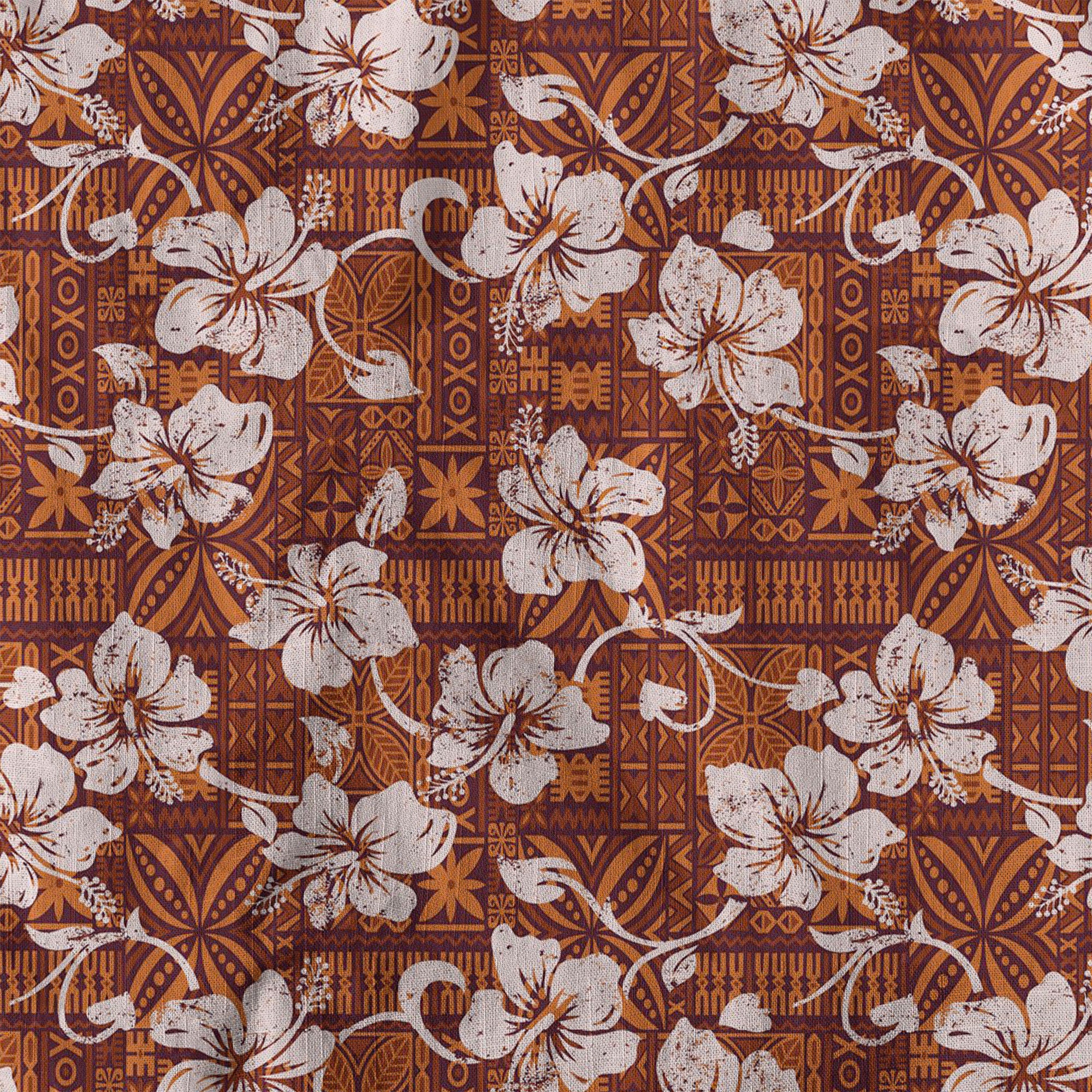 Vintage Tribal Hawaii Shirt for Men, Aloha Pattern Hawaii Shirt - The Palmix
