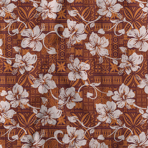 Vintage Tribal Hawaii Shirt for Men, Aloha Pattern Hawaii Shirt - The Palmix