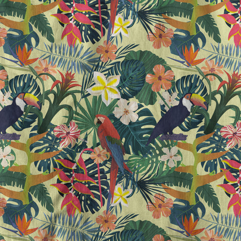 Vintage Parrots Hawaii Shirt for Men, Aloha Pattern Hawaii Shirt - The Palmix